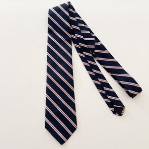 Cape Cod Neckwear Navy Striped Tie